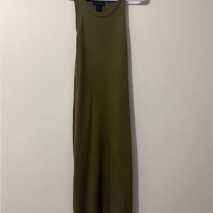 Rachel Zoe Olive Green Midi Dress